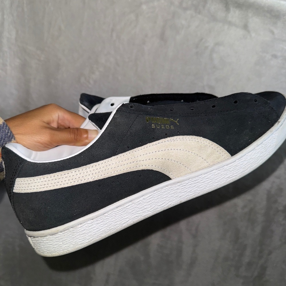 PUMA Suede Classic Sneakers Mens US 13 Black/White Low Top Streetwear Shoes